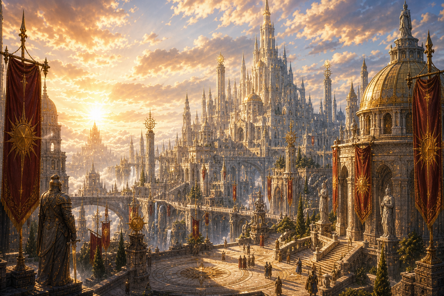 Luminar, the radiant capital of the DawnBreakers universe
