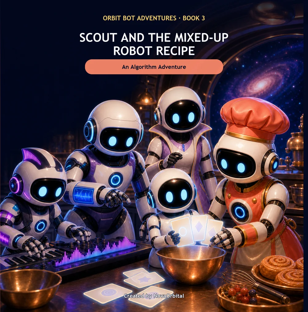 Cover of Scout and the Mixed-Up Robot Recipe