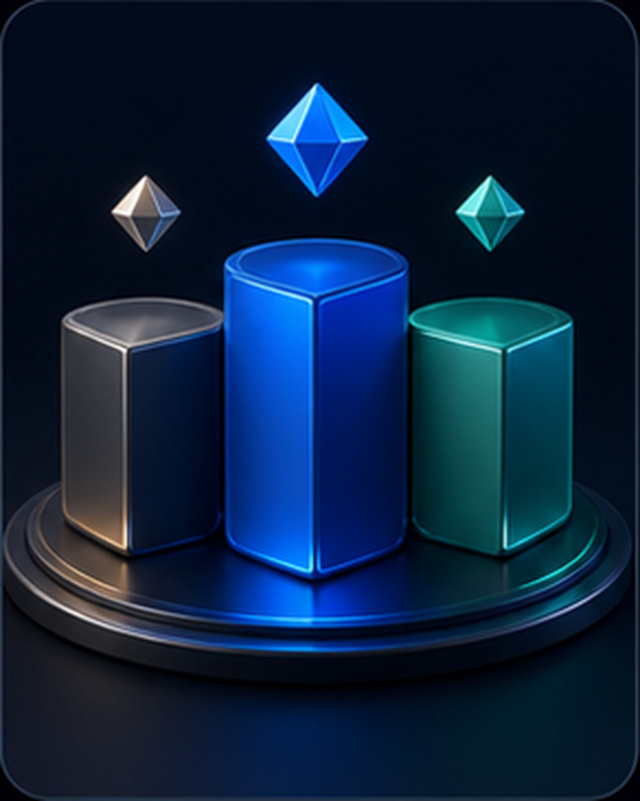 3D commercial pricing tier artwork